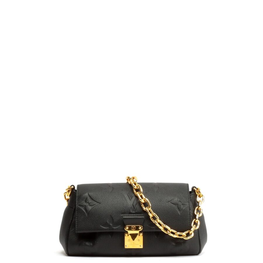 LOUIS VUITTON Favorite MM Empreinte Giant Monogram - Black | Studio Nafay