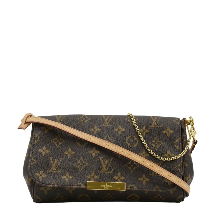 LOUIS VUITTON Favorite MM Monogram Canvas Crossbody Bag Brown | Studio Nafay