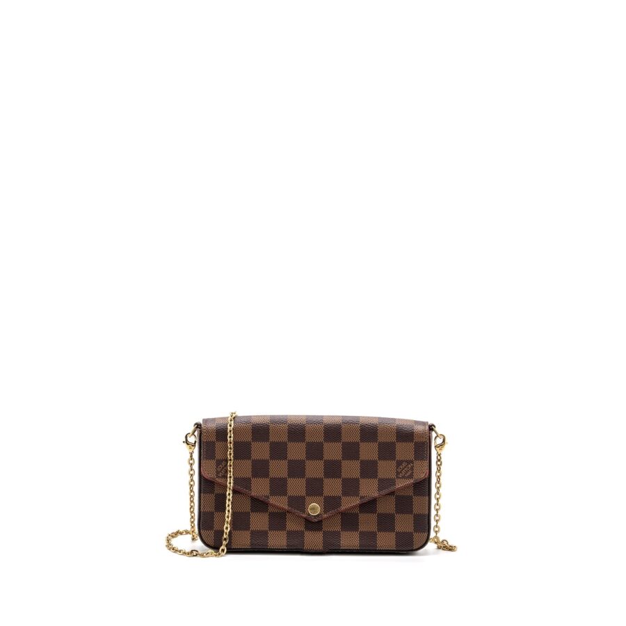 Louis Vuitton Felicie Pochette Damier Ebène Canvas GHW | Studio Nafay