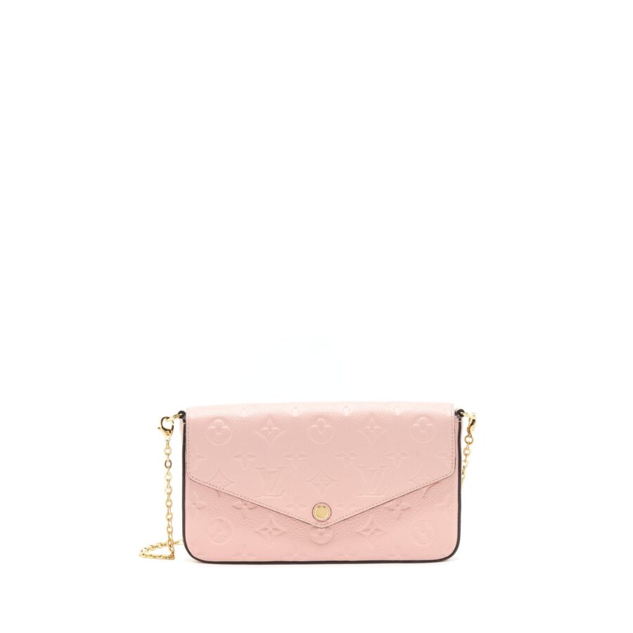 Louis Vuitton Felicie Pochette Monogram empreinte Rose poudre | Studio Nafay