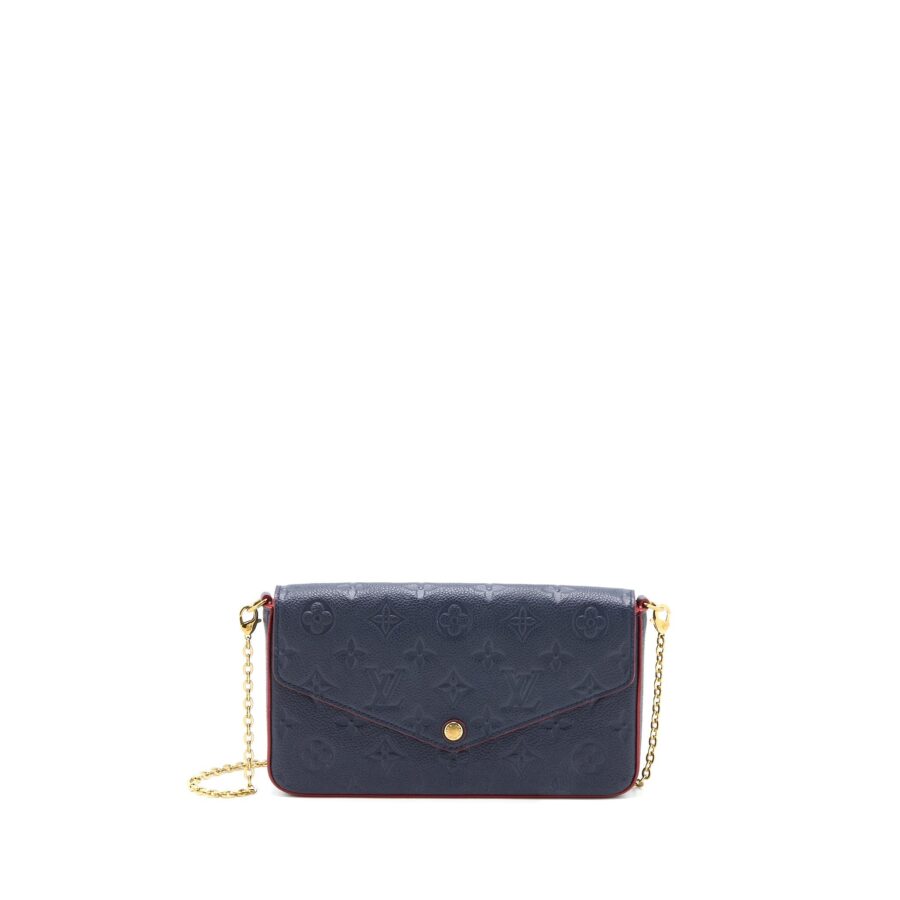 Louis Vuitton Felicie Pochette Monogram Empreinte Navy GHW | Studio Nafay
