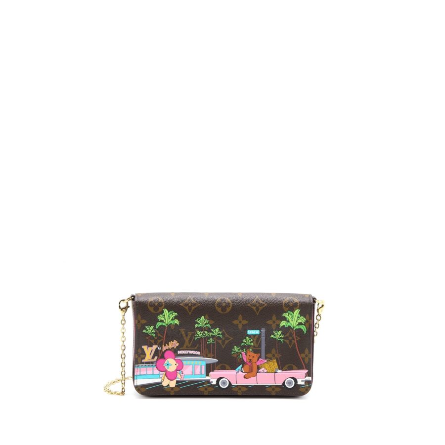 Louis Vuitton Felicie Pochette Vivienne Mascot on Hollywood Drive Monogram Canvas GHW | Studio Nafay