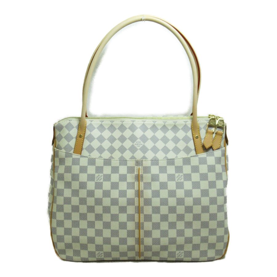 LOUIS VUITTON Figueri GM Beige Damier Azur PVC coated canvas | Studio Nafay