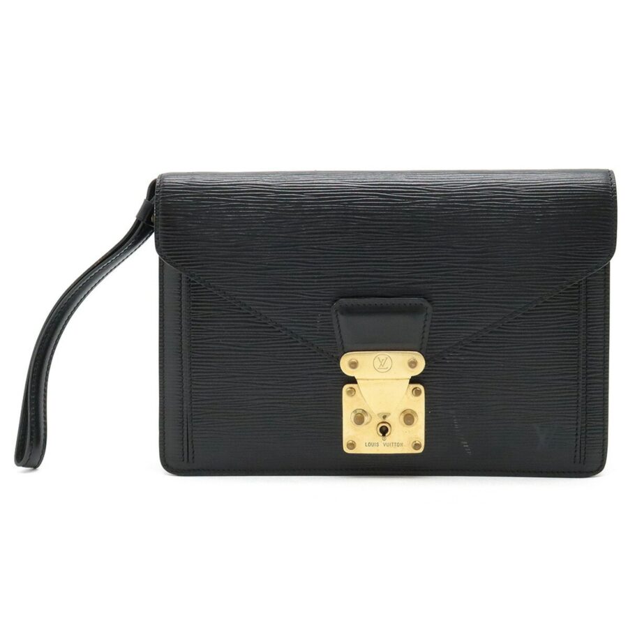 LOUIS VUITTON Epi Pochette Serie Dragonne Second Bag Noir Black Key Missing | Studio Nafay