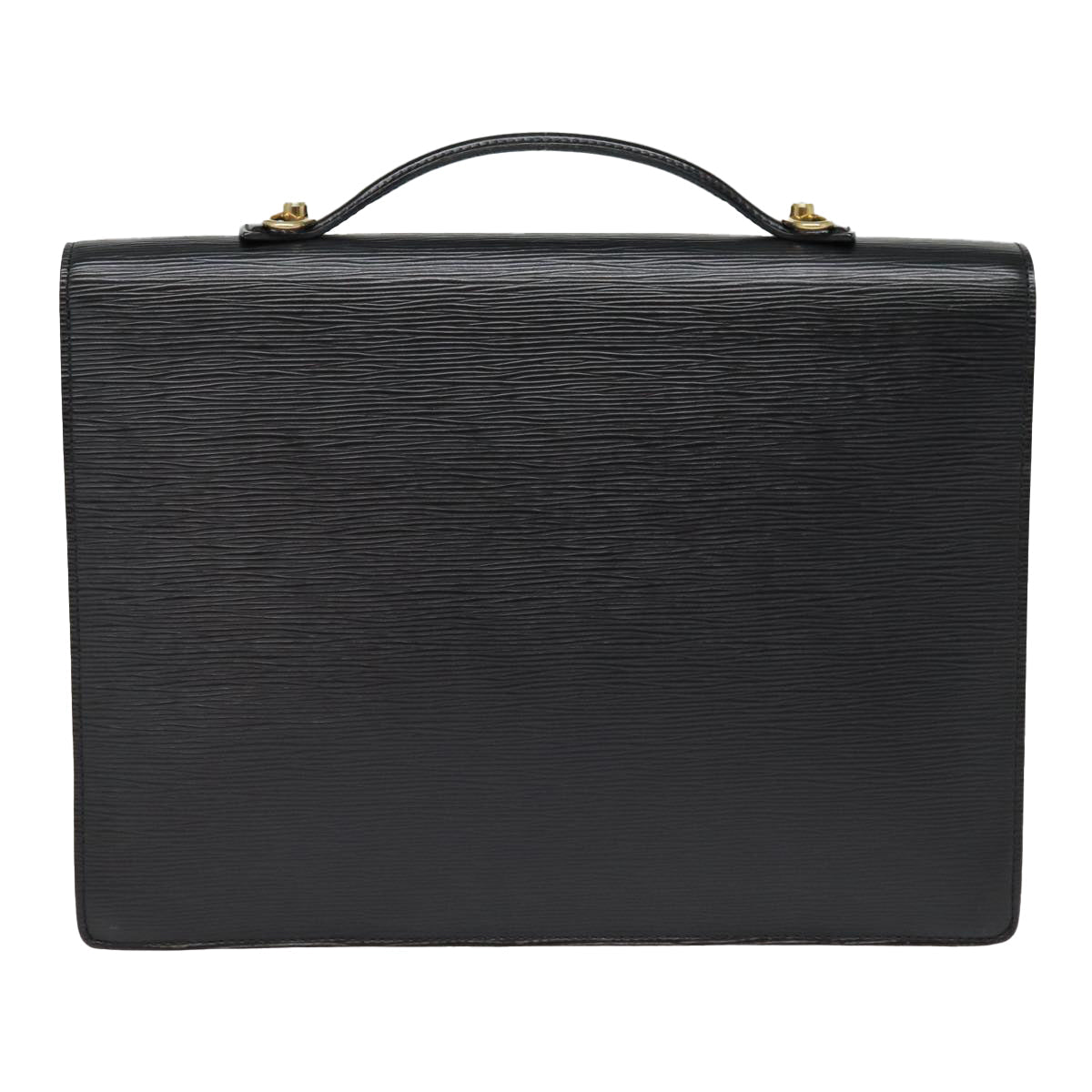 LOUIS VUITTON Epi Porte Documents Bandouliere Black LV Auth 87940