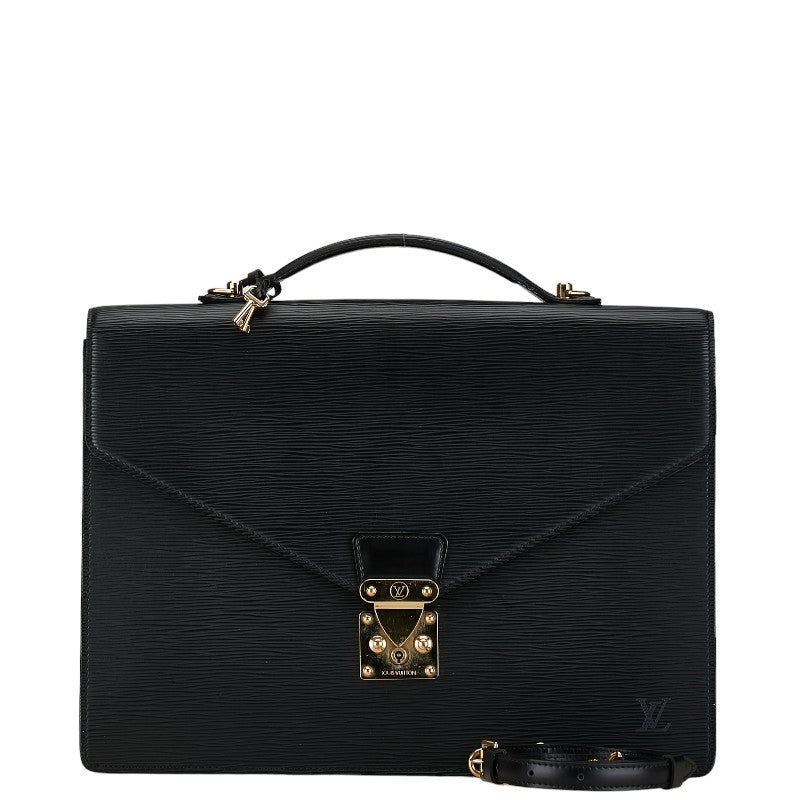 Louis Vuitton Epi Porte Document Handbag 2WAY Noir Black Leather Louis Vuitton | Studio Nafay