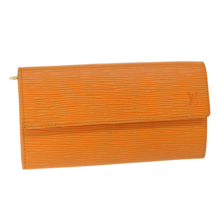 LOUIS VUITTON Epi Porte Monnaie Cartes Crdit Wallet Mandarin Auth 55263 | Studio Nafay