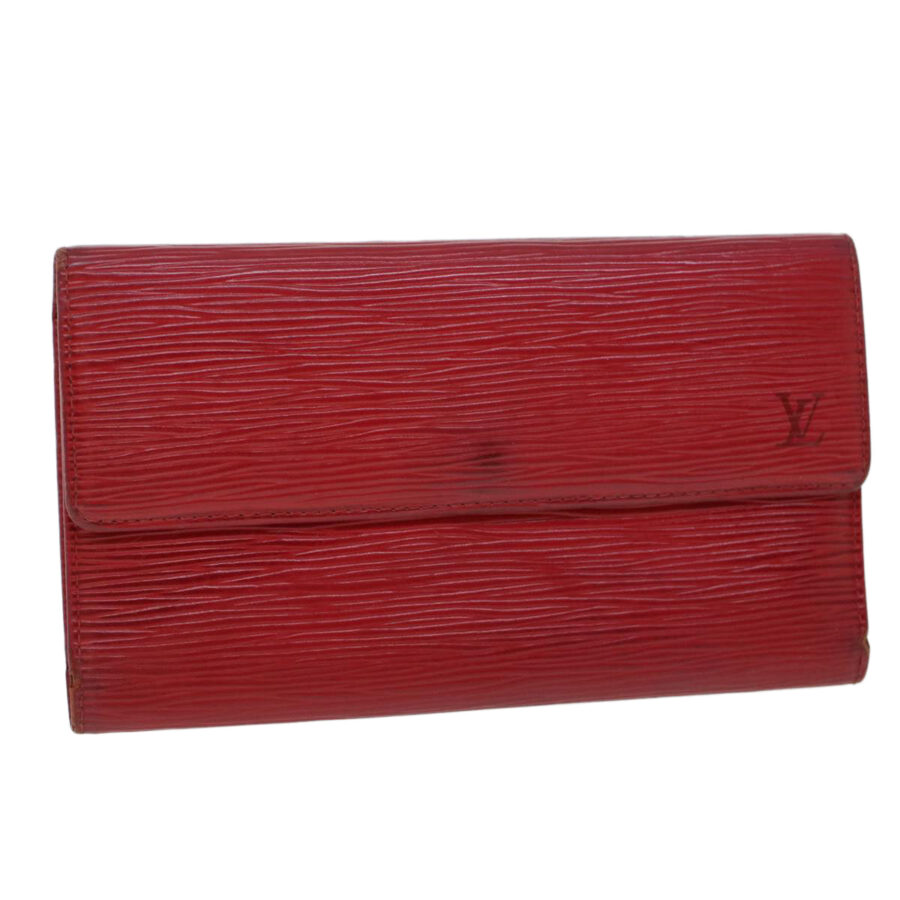LOUIS VUITTON Epi Porte Tresor International Wallet Red man LV Auth 53802 | Studio Nafay