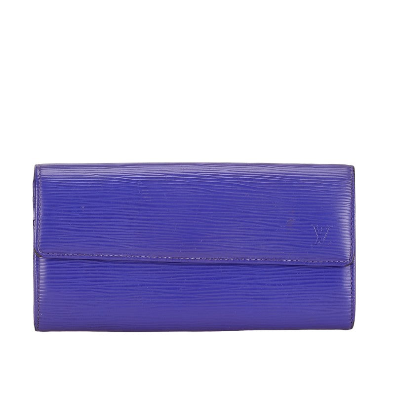 Louis Vuitton Epi Portefoliosara Long Wallet Fig Pearl Leather Louis Vuitton | Studio Nafay