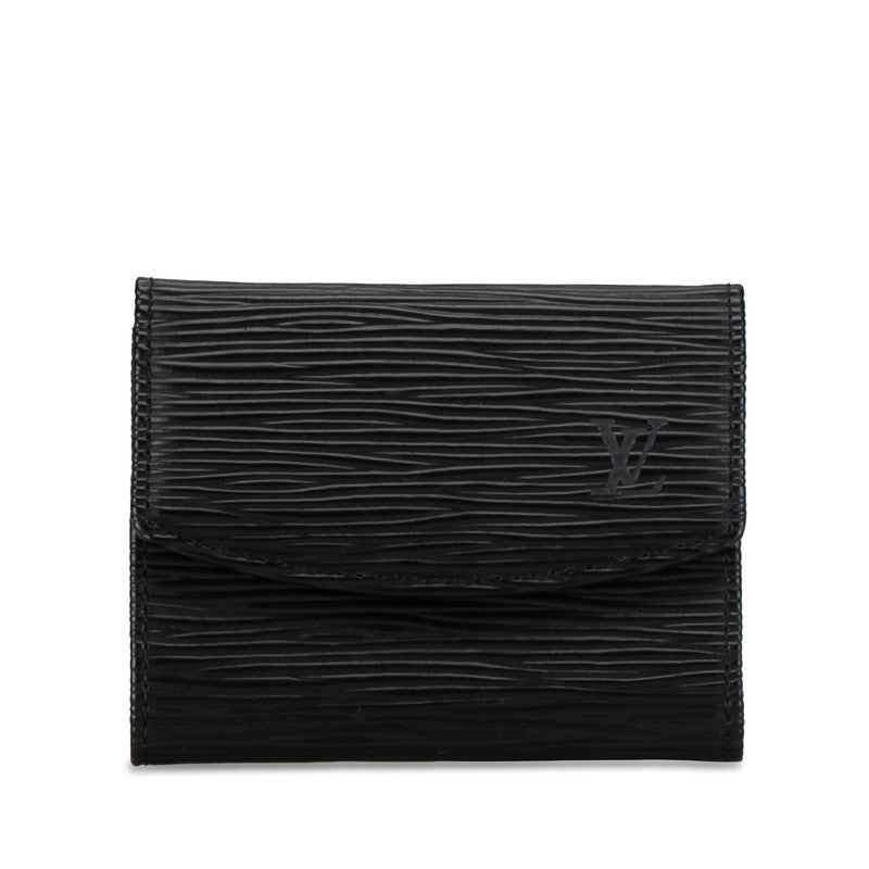 Louis Vuitton Epi Portemoney Sample Coin Case Noir Black Leather Louis Vuitton | Studio Nafay