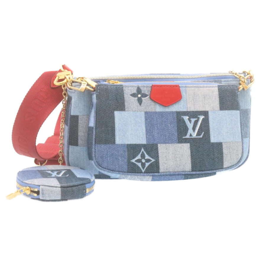 LOUIS VUITTON Denim Multi Pochette Accessoires Shoulder Bag Auth ar6462A | Studio Nafay
