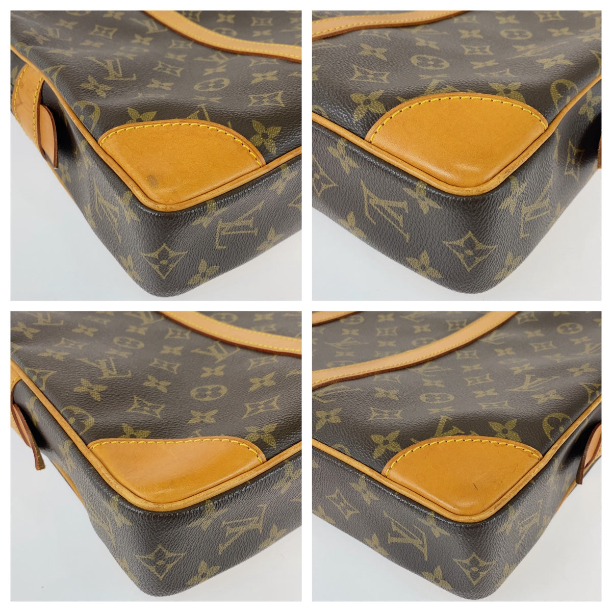 LOUIS VUITTON Business bag PVC, Leather Brown Beige Gold Metal Business bag, briefcase, A4 storage Monogram Porte Documan Voyagej mens - Product Image 2