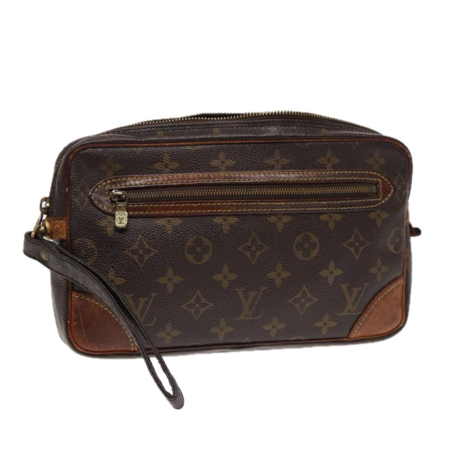LOUIS VUITTON Monogram Marly Dragonne GM Clutch Bag LV Auth | Studio Nafay
