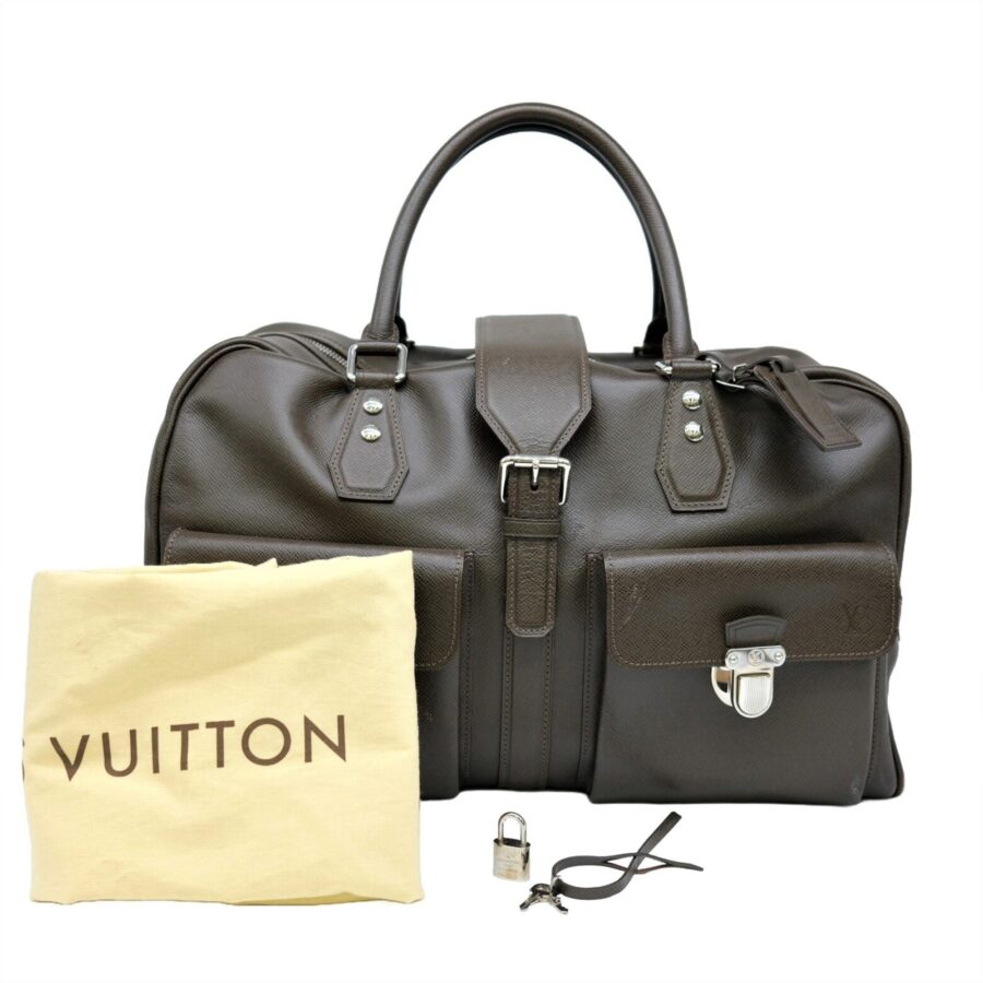 Louis Vuitton Grizzly Taiga Leather Handbag | Studio Nafay