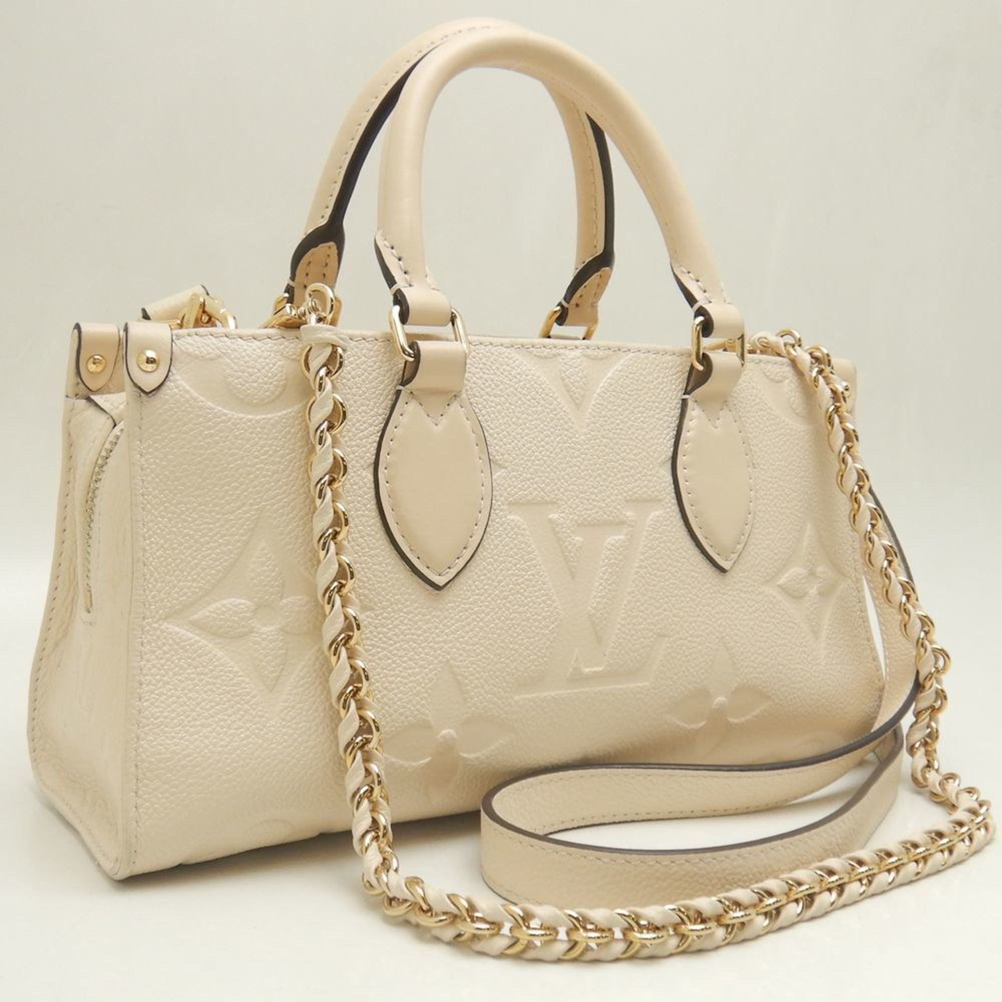 Louis Vuitton Ivoire Sac à main en cuir