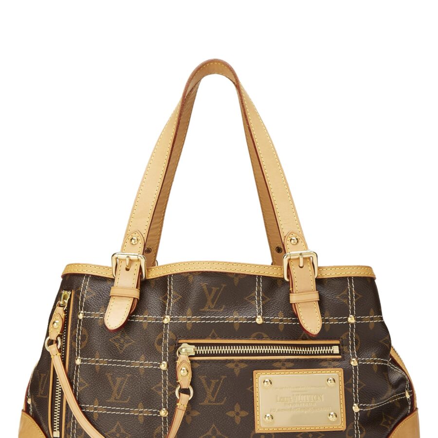 Louis Vuitton, Monogram Canvas Riveting Shoulder Bag, Brown | Studio Nafay