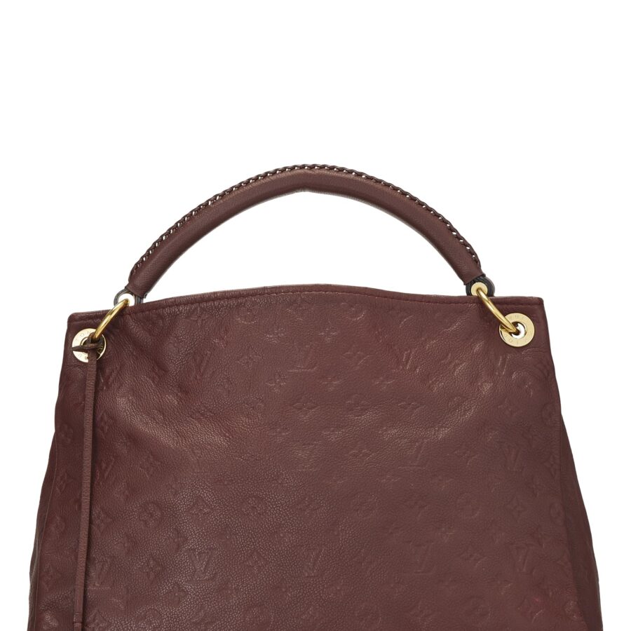 Louis Vuitton, Aurore Monogram Empreinte Artsy MM, Burgundy | Studio Nafay