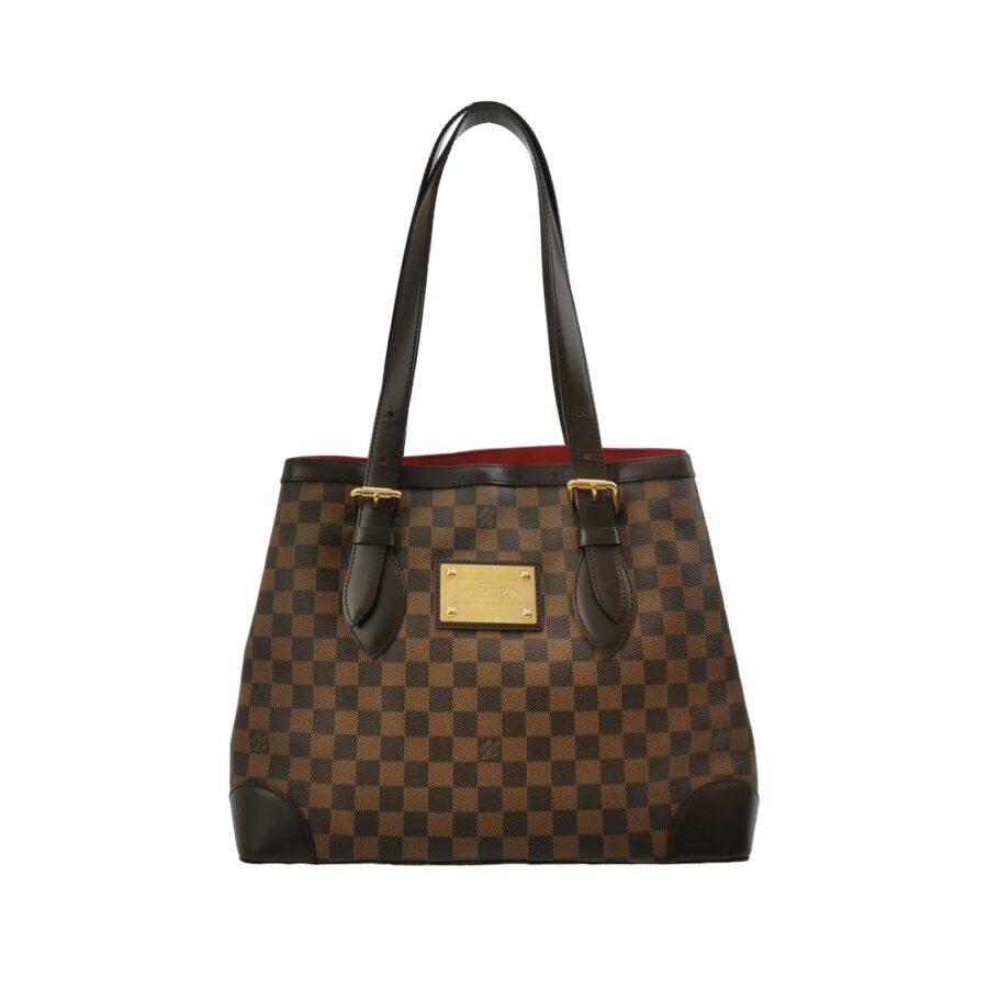 Louis Vuitton Hampstead Medium Leather Checkerboard Logo Shoulder Bag 250501781173893 | Studio Nafay