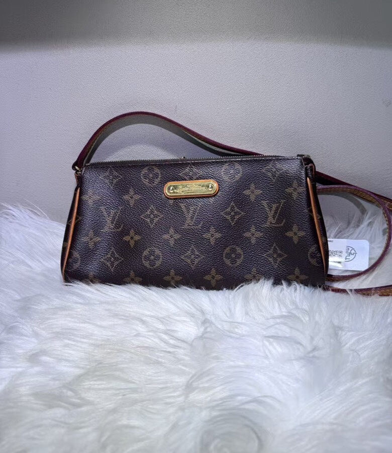 Louis Vuitton Monogram Canvas Eva Clutch Brown Shoulder Bag | Studio Nafay