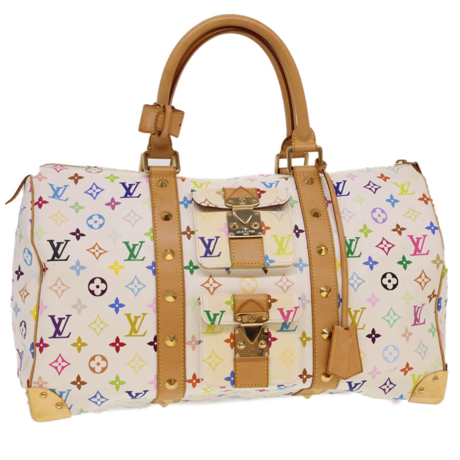 LOUIS VUITTON Monogram Multicolor Keepall 45 Boston Bag LV 40082A | Studio Nafay
