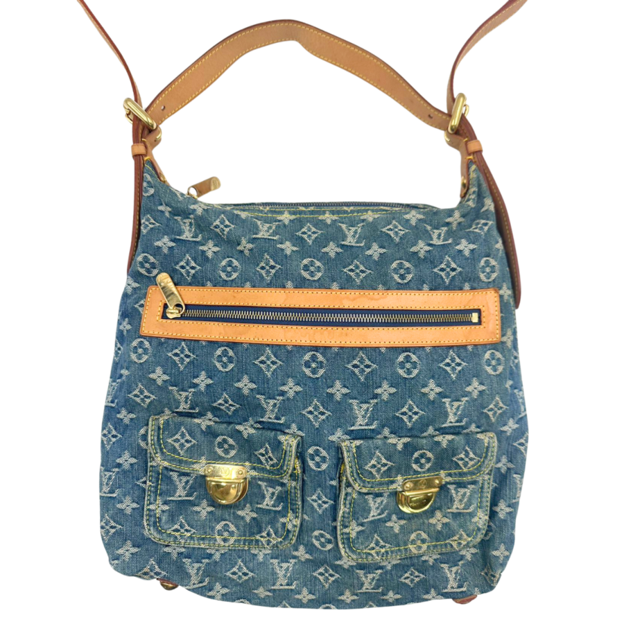 LOUIS VUITTONMonogram Denim Baggy GM Long Strap Bag | Studio Nafay