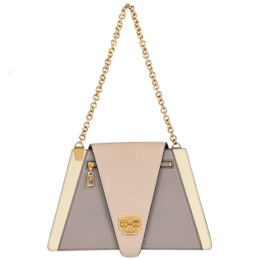 Louis Vuitton Gray Taiga Trapeze Shoulder Bag | Studio Nafay