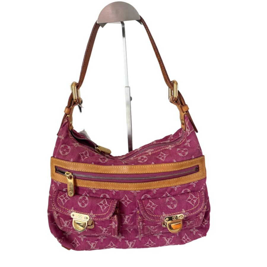 Louis Vuitton Monogram Pink Denim Baggy PM Shoulder Bag | Studio Nafay